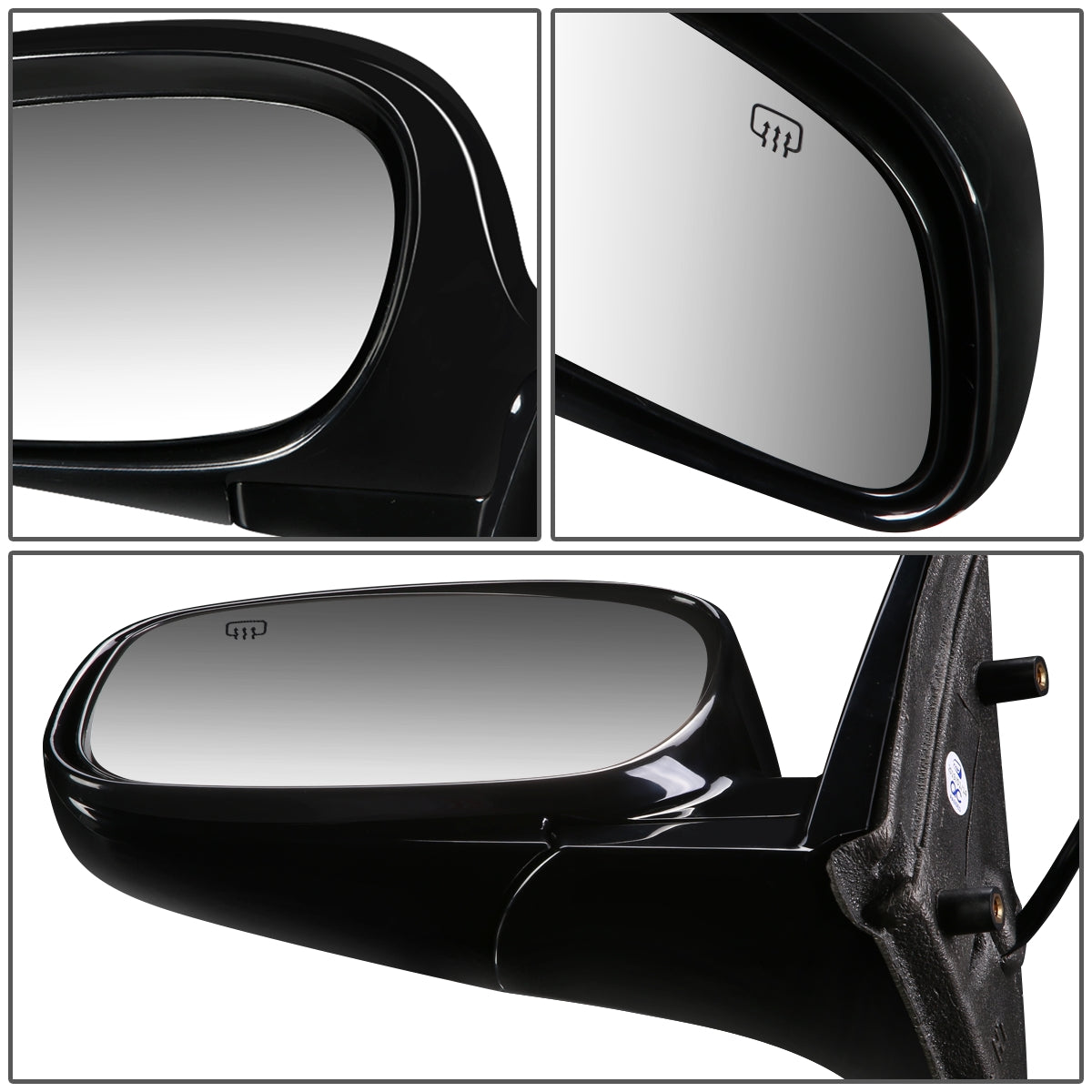 RETROVISOR MIRROR - OEM - 04-08 LINCOLN TOWN CAR - POWERED - HEATED - PAINTABLE - BLACK - LEFT