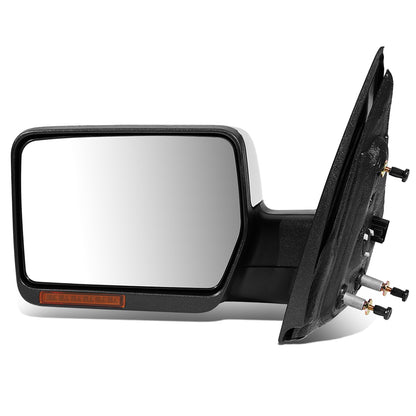 RETROVISOR MIRROR - OEM - 04-08 FORD F-150 - POWERED - HEATED - W/ SIGNAL LIGHT - CHROME COVER - LEFT