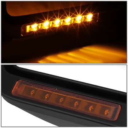 RETROVISOR MIRROR - OE STYLE - FORD F-150 04-06 - WITH POWER WITH HEATED WITH SIGNAL GLOSS COVER - DRIVER SIDE - PAINT TO MATCH - BLACK