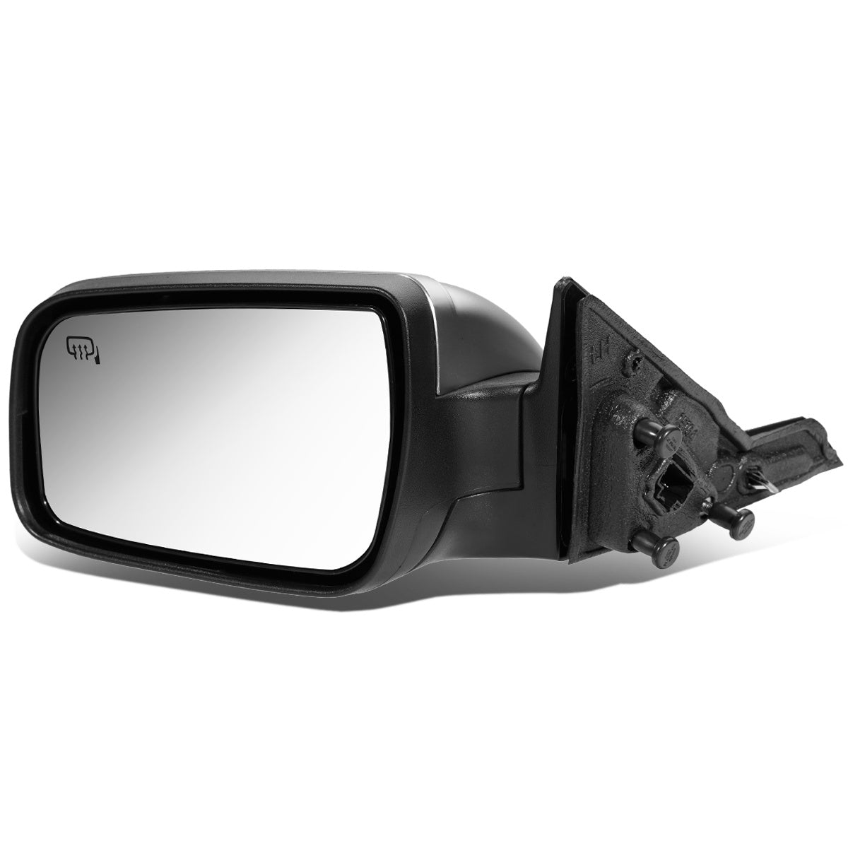 RETROVISOR MIRROR - OEM - 08-09 FORD TAURUS - POWERED - HEATED - W/ PUDDLE LIGHT - FOLDING - SATIN CHROME - LEFT