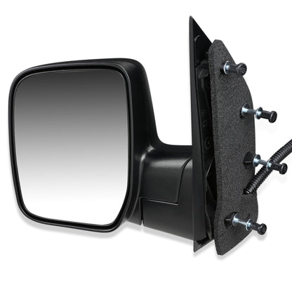 RETROVISOR MIRROR - OEM - 2009 FORD E-150, E-250, E-350, E-450 - POWERED - TEXTURED - BLACK - LEFT