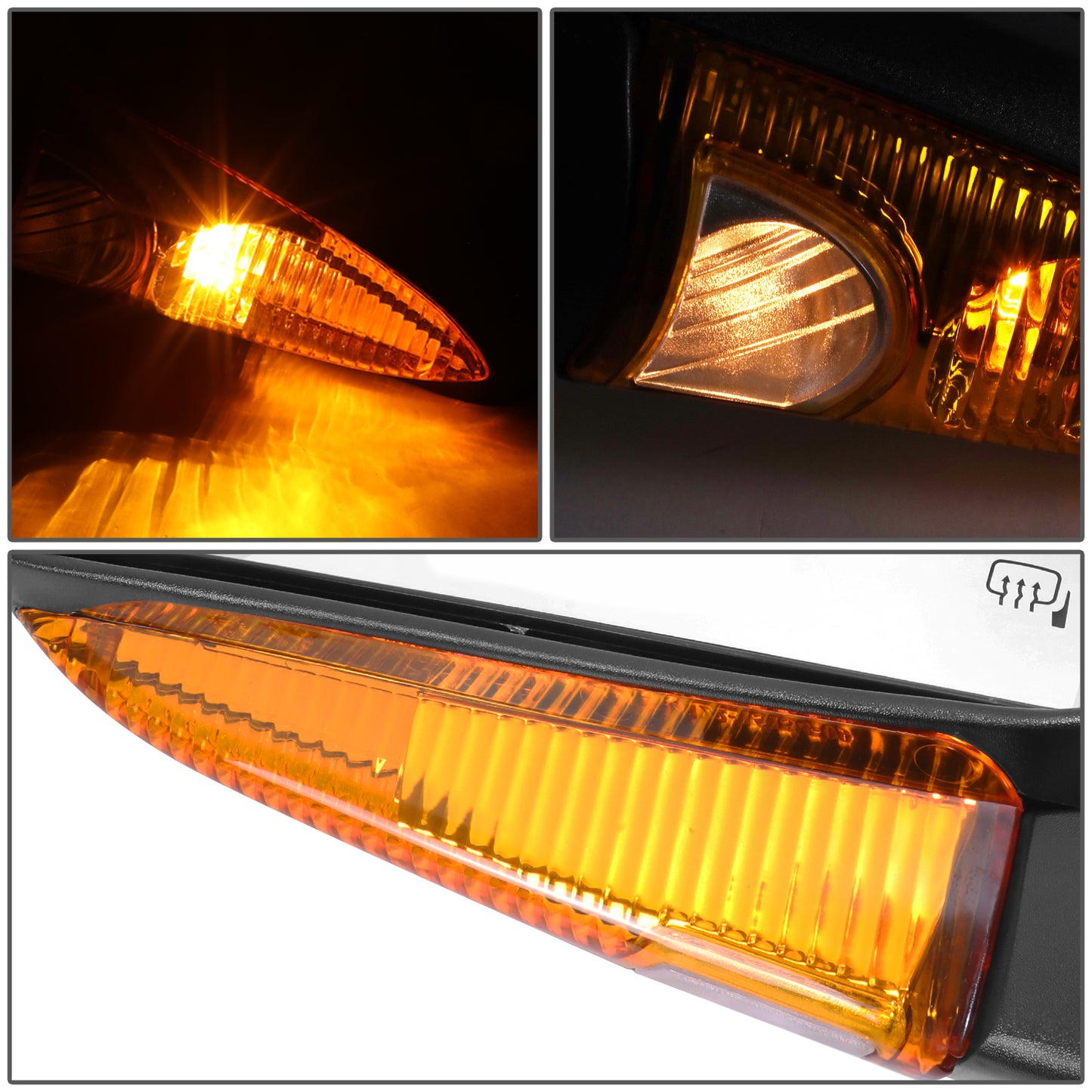 RETROVISOR MIRROR - OE STYLE - FORD EXPEDITION 2003-2004 - WITH POWER WITH HEATED WITH SIGNAL - DRIVER LEFT SIDE - BLACK