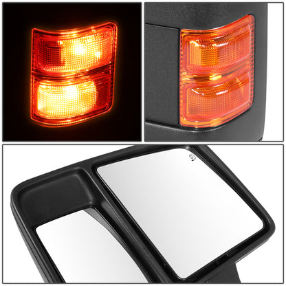 RETROVISOR MIRROR - OE STYLE - FORD F-250 SUPER DUTY 08 - FORD F-350 SUPER DUTY 08 - DUAL MIRROR WITH HEATED WITH POWER WITH SIGNAL - DRIVER SIDE - PAINT TO MATCH - BLACK