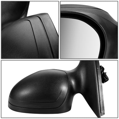 RETROVISOR MIRROR - OEM - 00-03 FORD TAURUS - POWERED - TEXTURED - BLACK COVER - BLACK MATERIAL - LEFT