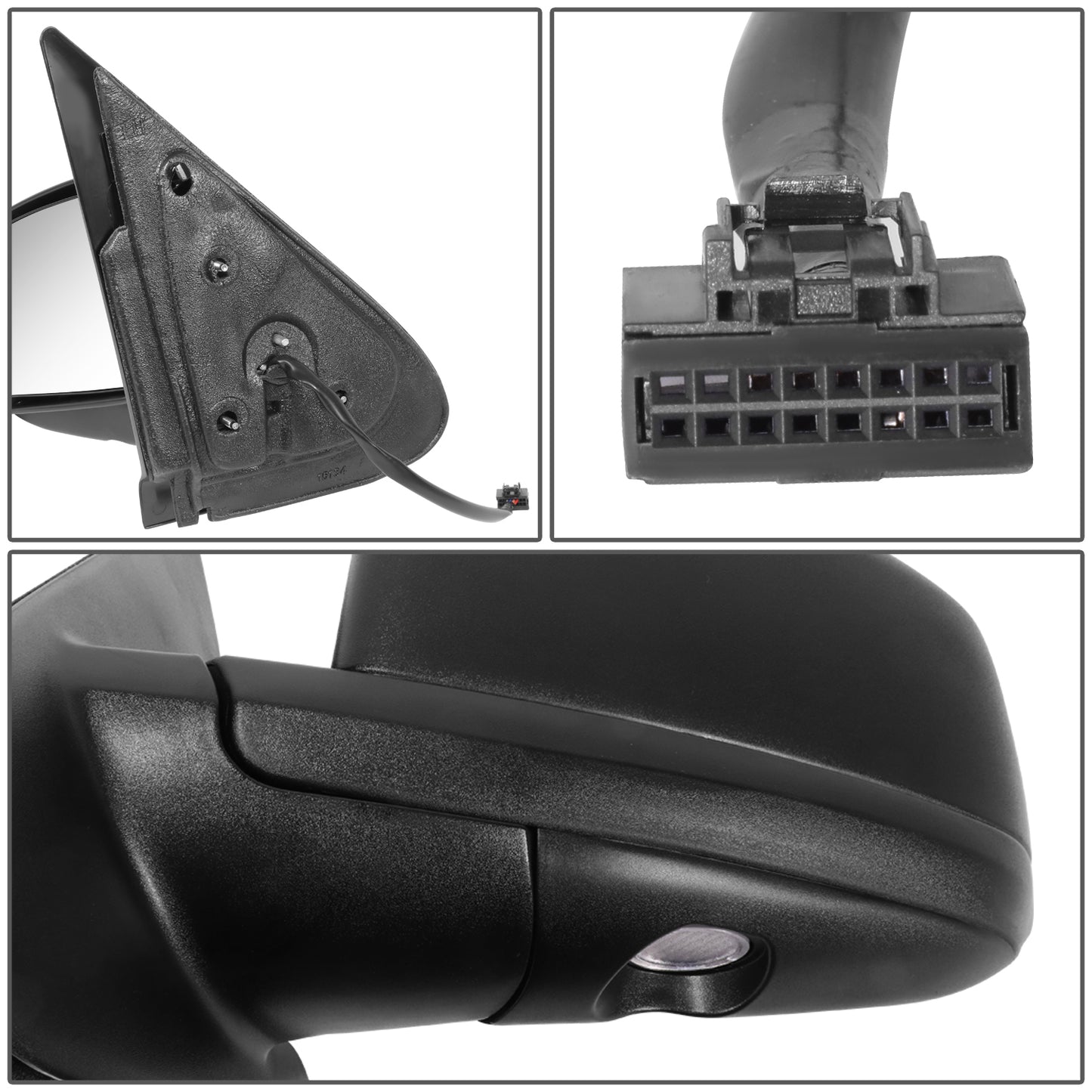 RETROVISOR MIRROR - OE STYLE - FORD EXPEDITION 05-06 - WITH POWER - DRIVER SIDE - PAINT TO MATCH - BLACK