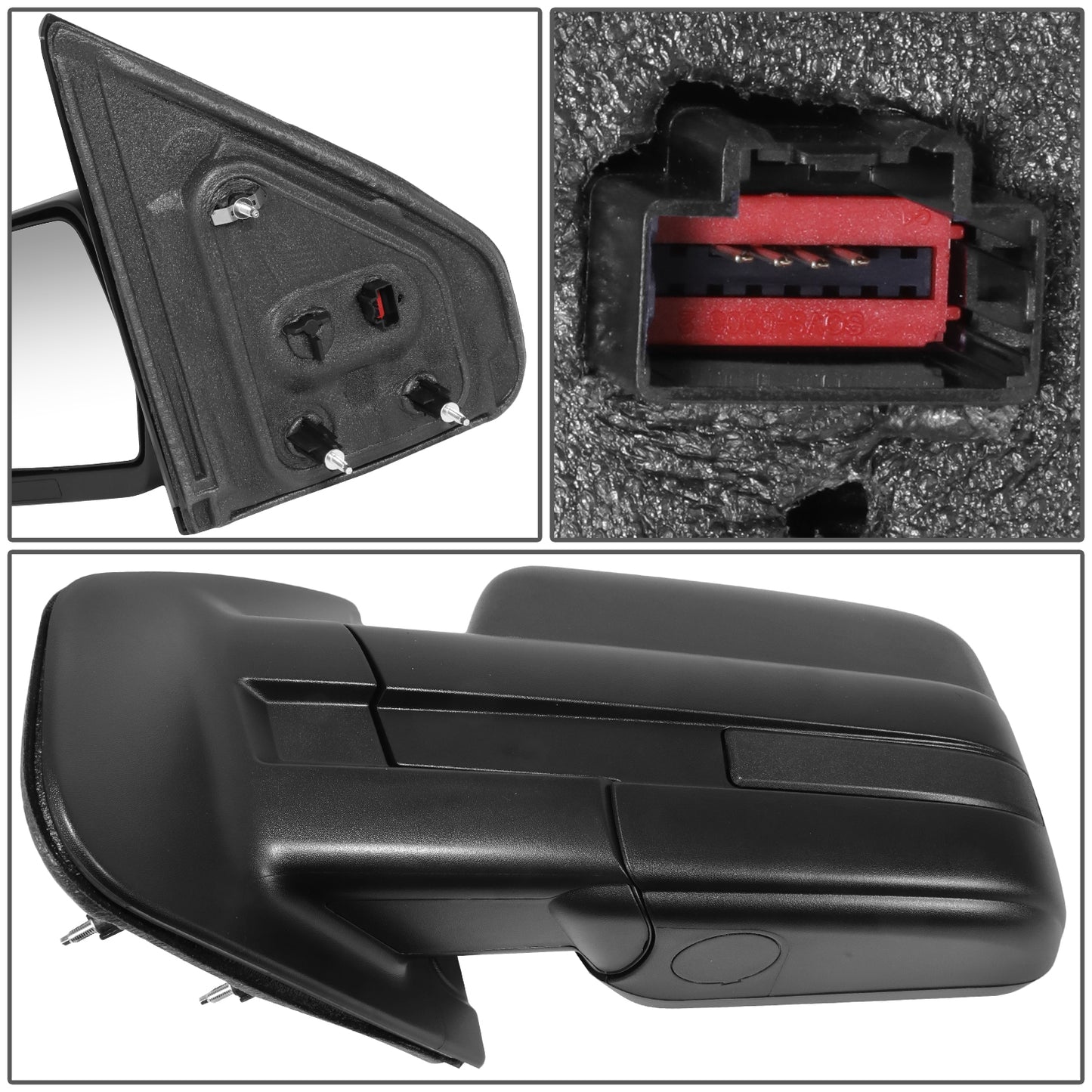 RETROVISOR MIRROR - OE STYLE - FORD F-150 09-10 - WITH POWER - PASSENGER SIDE - PAINT TO MATCH - BLACK