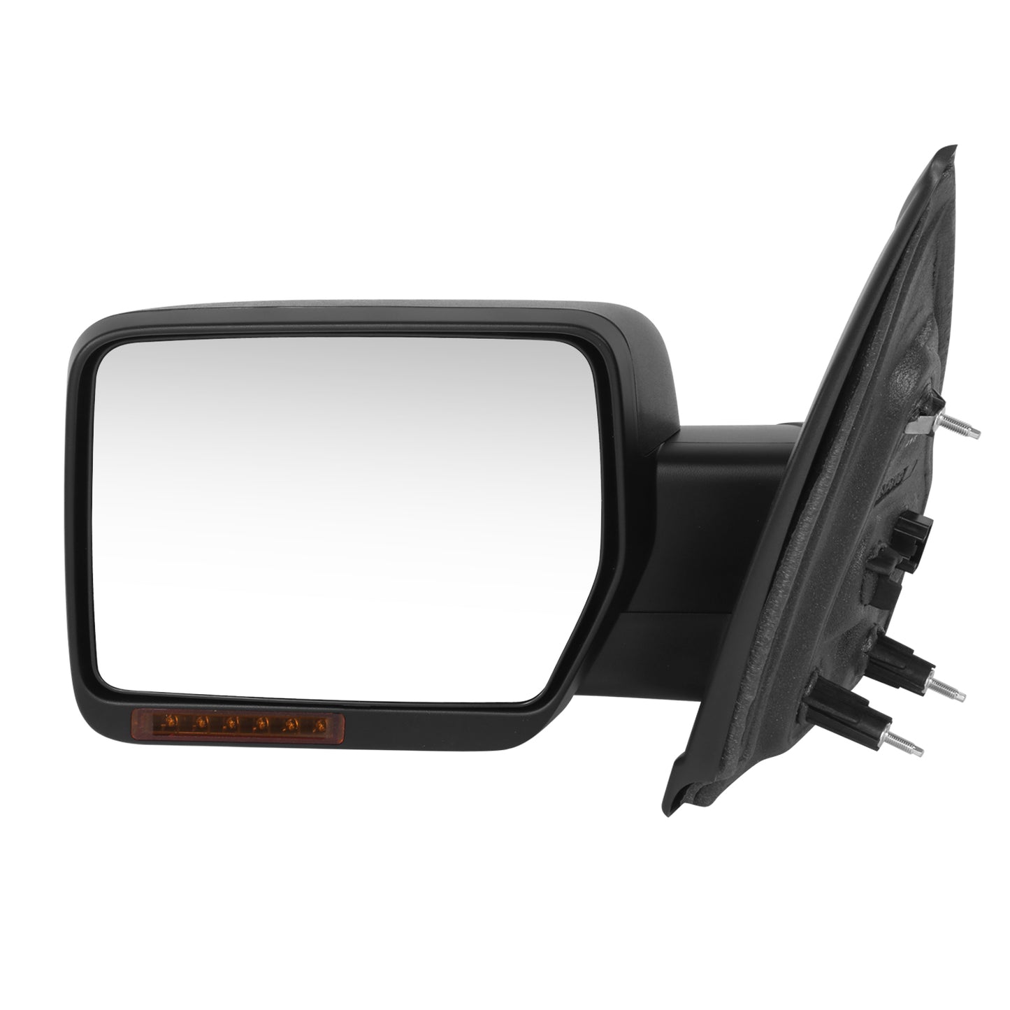RETROVISOR MIRROR - OE STYLE - FORD F-150 09-10 - WITH POWER WITH HEATED WITH SIGNAL - DRIVER SIDE - PAINT TO MATCH - BLACK