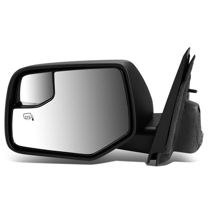 RETROVISOR MIRROR - OEM - 08-12 FORD ESCAPE - POWERED - HEATED - FOLDING - W/ SPOTTER GLASS - BLACK - LEFT