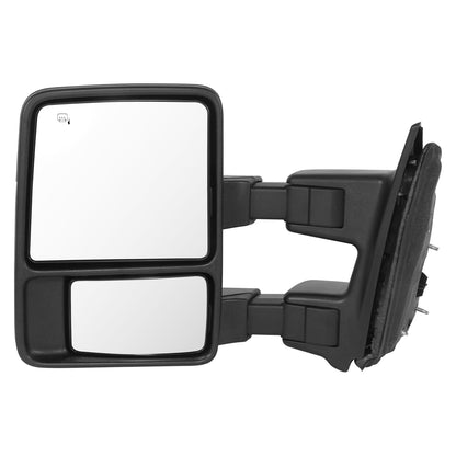 RETROVISOR MIRROR - OE STYLE - FORD F-250 SUPER DUTY 08-10 - FORD F-350 SUPER DUTY 08-10 - DUAL MIRROR WITH HEATED WITH POWER WITH SIGNAL WITH MEMORY - DRIVER SIDE - PAINT TO MATCH - BLACK
