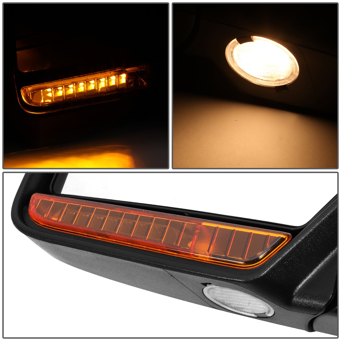 RETROVISOR MIRROR - OE STYLE - FORD EXPEDITION 2009-2010 - LINCOLN NAVIGATOR 2009-2011 - WITH POWER FOLD WITH HEATED WITH SIGNAL - DRIVER LEFT SIDE - BLACK