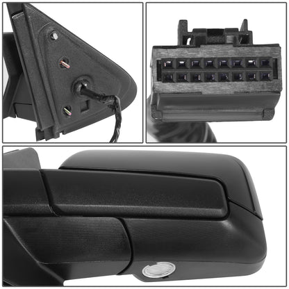 RETROVISOR MIRROR - OE STYLE - FORD EXPEDITION 2009-2010 - LINCOLN NAVIGATOR 2009-2011 - WITH POWER FOLD WITH HEATED WITH SIGNAL - DRIVER LEFT SIDE - BLACK