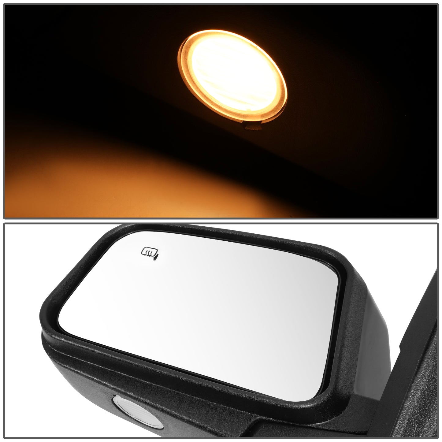 RETROVISOR MIRROR - OE STYLE - FORD EDGE 07 - WITH POWER WITH HEATED WITH MEMORY WITH PUDDLE - DRIVER SIDE - PAINT TO MATCH - BLACK