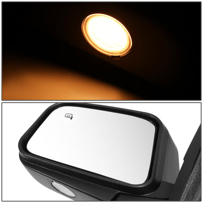 RETROVISOR MIRROR - OE STYLE - FORD EDGE 07 - WITH POWER WITH HEATED WITH MEMORY WITH PUDDLE - DRIVER SIDE - PAINT TO MATCH - BLACK