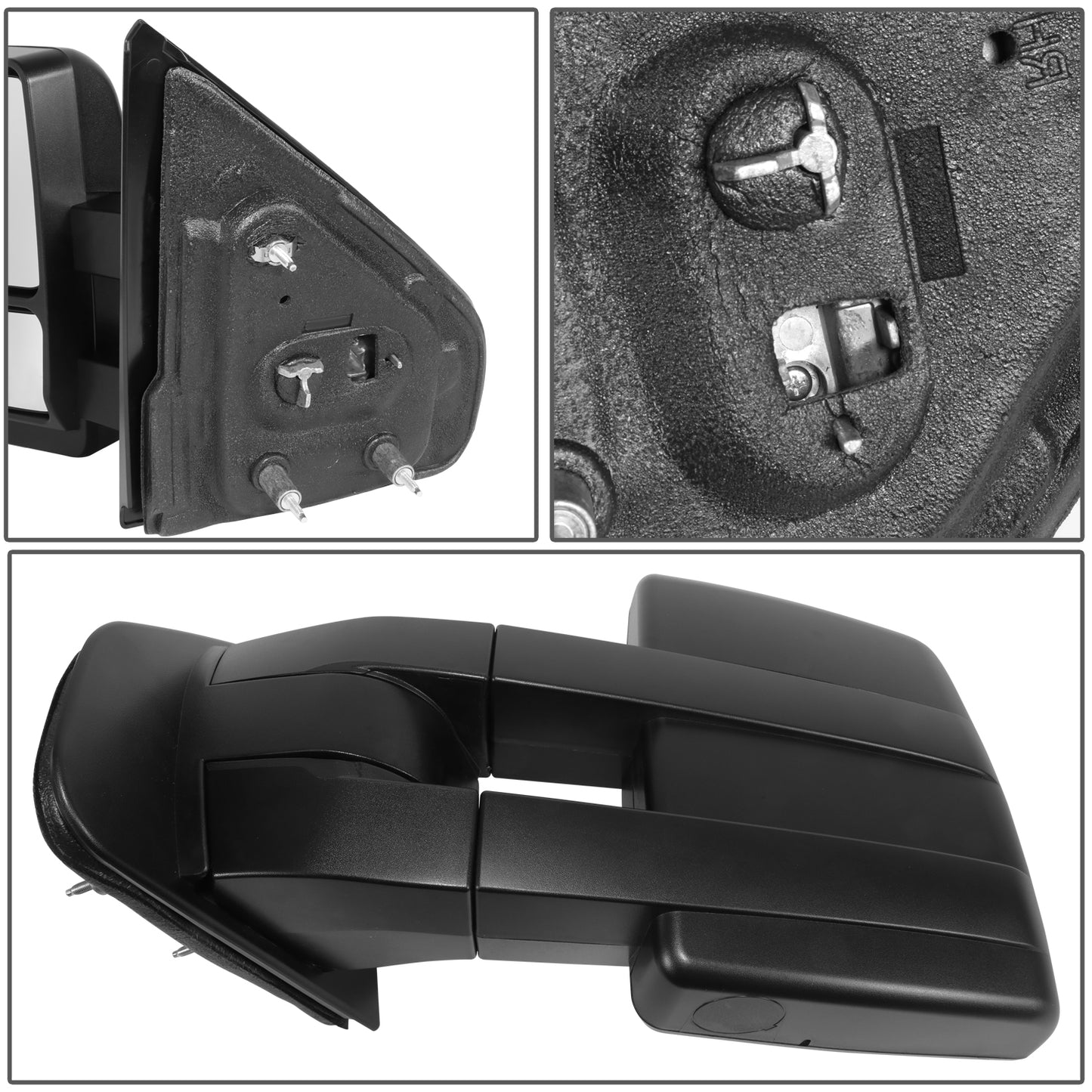 RETROVISOR MIRROR - OE STYLE - FORD F-150 04-14 - DUAL MIRROR - DRIVER SIDE - PAINT TO MATCH - BLACK