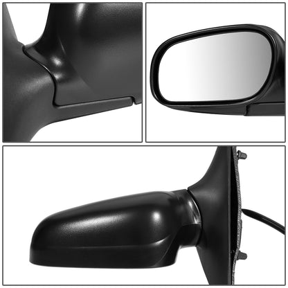 RETROVISOR MIRROR - OEM - 98-02 FORD CROWN VICTORIA - POWERED - FOLDING - BLACK MATERIAL - LEFT