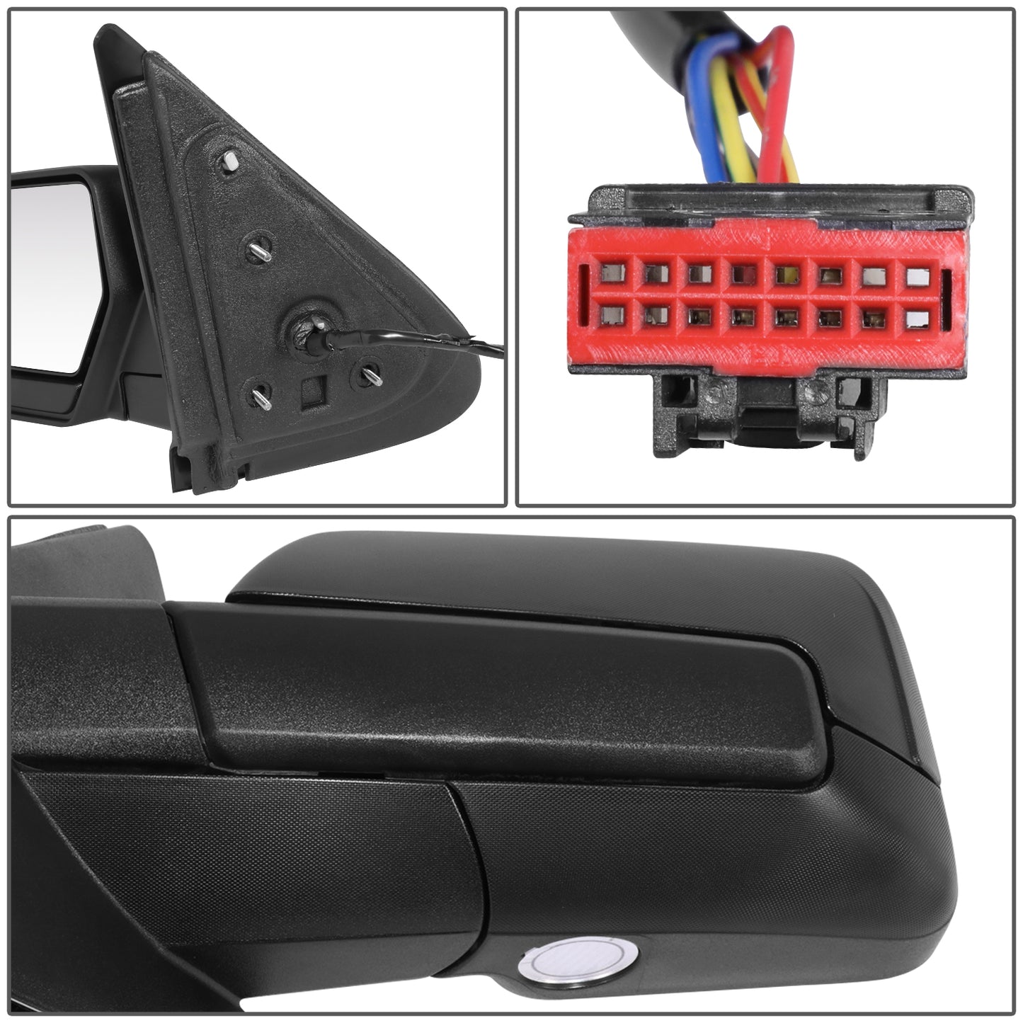 RETROVISOR MIRROR - OE STYLE - FORD EXPEDITION 07-14 - WITH POWER - DRIVER SIDE - PAINT TO MATCH - BLACK