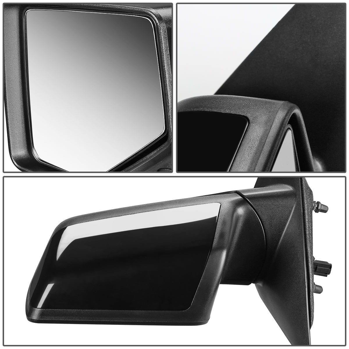 RETROVISOR MIRROR - OEM - 06-11 FORD RANGER - POWERED - PAINTABLE - BLACK - LEFT