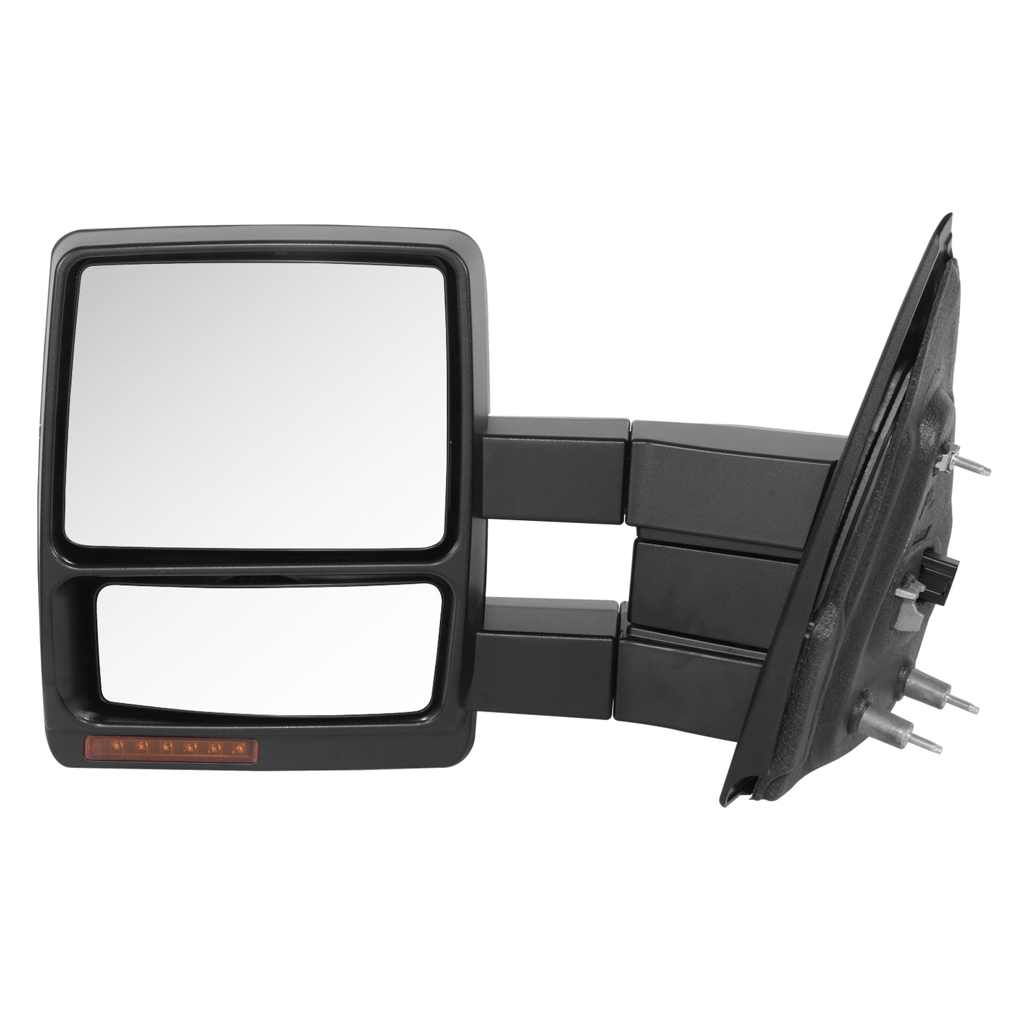RETROVISOR MIRROR - OE STYLE - FORD F-150 11-12 - WITH POWER WITH HEATED WITH TURN SIGNAL - DRIVER SIDE - PAINT TO MATCH - BLACK