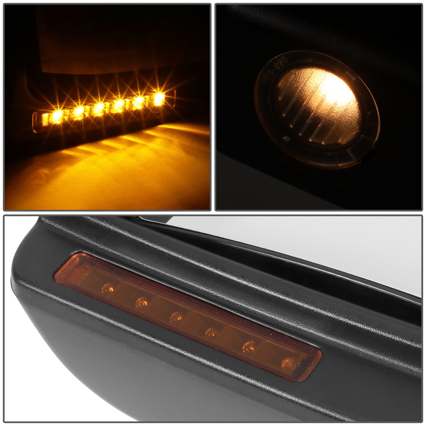 RETROVISOR MIRROR - OE STYLE - FORD F-150 11-12 - WITH POWER WITH HEATED WITH TURN SIGNAL - DRIVER SIDE - PAINT TO MATCH - BLACK