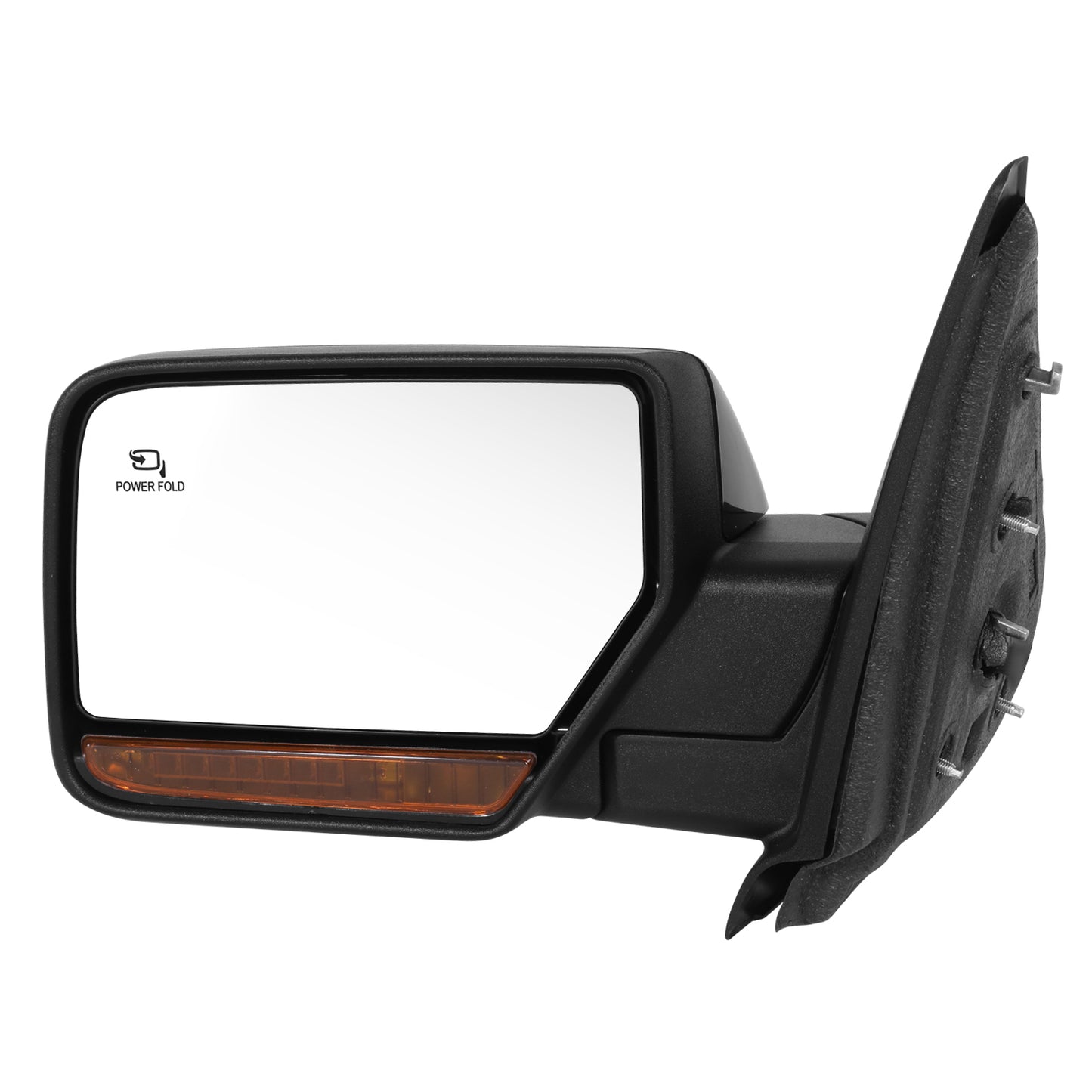 RETROVISOR MIRROR - OE STYLE - FORD EXPEDITION 11 - LINCOLN NAVIGATOR 11 - WITH POWER FOLD WITH HEATED WITH SIGNAL - DRIVER SIDE - PAINT TO MATCH - BLACK