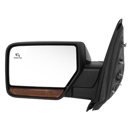 RETROVISOR MIRROR - OE STYLE - FORD EXPEDITION 11 - LINCOLN NAVIGATOR 11 - WITH POWER FOLD WITH HEATED WITH SIGNAL - DRIVER SIDE - PAINT TO MATCH - BLACK
