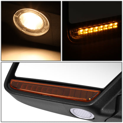 RETROVISOR MIRROR - OE STYLE - FORD EXPEDITION 11 - LINCOLN NAVIGATOR 11 - WITH POWER FOLD WITH HEATED WITH SIGNAL - DRIVER SIDE - PAINT TO MATCH - BLACK