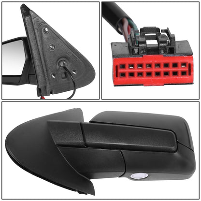 RETROVISOR MIRROR - OE STYLE - FORD EXPEDITION 11 - WITH POWER WITH HEATED GLASS - DRIVER SIDE - PAINT TO MATCH - BLACK