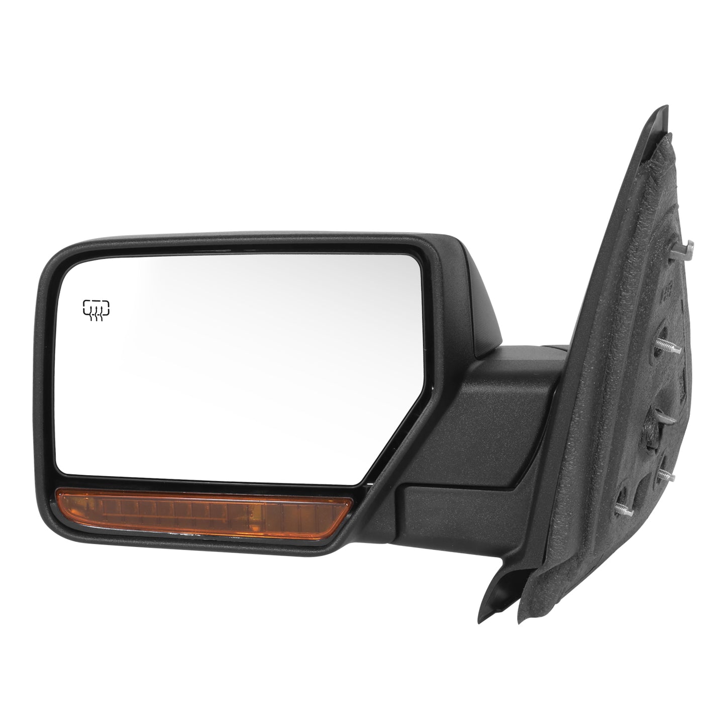 RETROVISOR MIRROR - OE STYLE - FORD EXPEDITION 11 - WITH POWER WITH HEATED WITH TURN SIGNAL - DRIVER SIDE - PAINT TO MATCH - BLACK