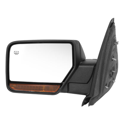 RETROVISOR MIRROR - OE STYLE - FORD EXPEDITION 11 - WITH POWER WITH HEATED WITH TURN SIGNAL - DRIVER SIDE - PAINT TO MATCH - BLACK