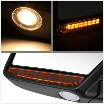 RETROVISOR MIRROR - OE STYLE - FORD EXPEDITION 11 - WITH POWER WITH HEATED WITH TURN SIGNAL - DRIVER SIDE - PAINT TO MATCH - BLACK
