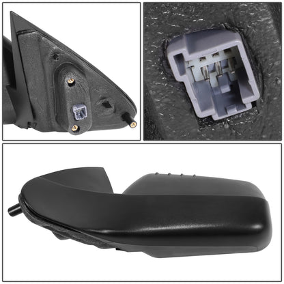 RETROVISOR MIRROR - OE STYLE - FORD FOCUS 08-11 - WITH POWER TEXTURE COVER - DRIVER SIDE - PAINT TO MATCH - BLACK