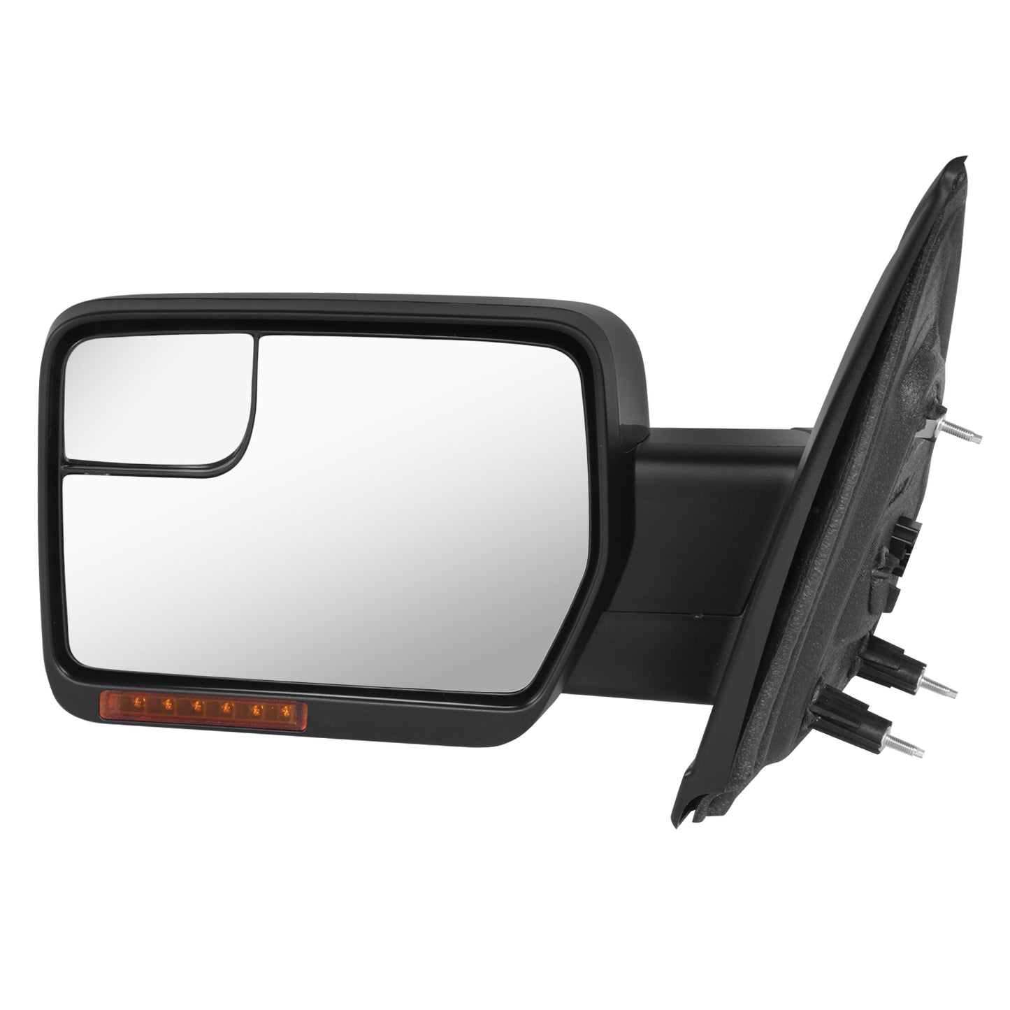 RETROVISOR MIRROR - OE STYLE - FORD F-150 11-14 - WITH POWER WITH HEATED WITH SIGNAL WITH BLIND SPOT MIRROR - DRIVER SIDE - PAINT TO MATCH - BLACK