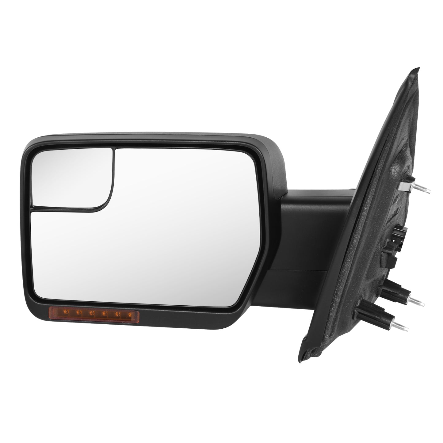RETROVISOR MIRROR - OE STYLE - FORD F-150 11-14 - WITH POWER WITH HEATED WITH SIGNAL WITH BLIND SPOT MIRROR - DRIVER SIDE - PAINT TO MATCH - BLACK