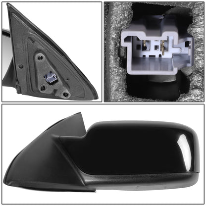 RETROVISOR MIRROR - OE STYLE - FORD FUSION 11-12 - WITH POWER WITH BLIND SPOT MIRROR WITH TEXTURED COVER - DRIVER SIDE - PAINT TO MATCH - BLACK