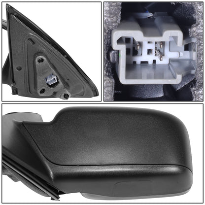 RETROVISOR MIRROR - OE STYLE - FORD FUSION 2011-2012 - WITH POWER WITH TEXTURED COVER - DRIVER LEFT SIDE - BLACK