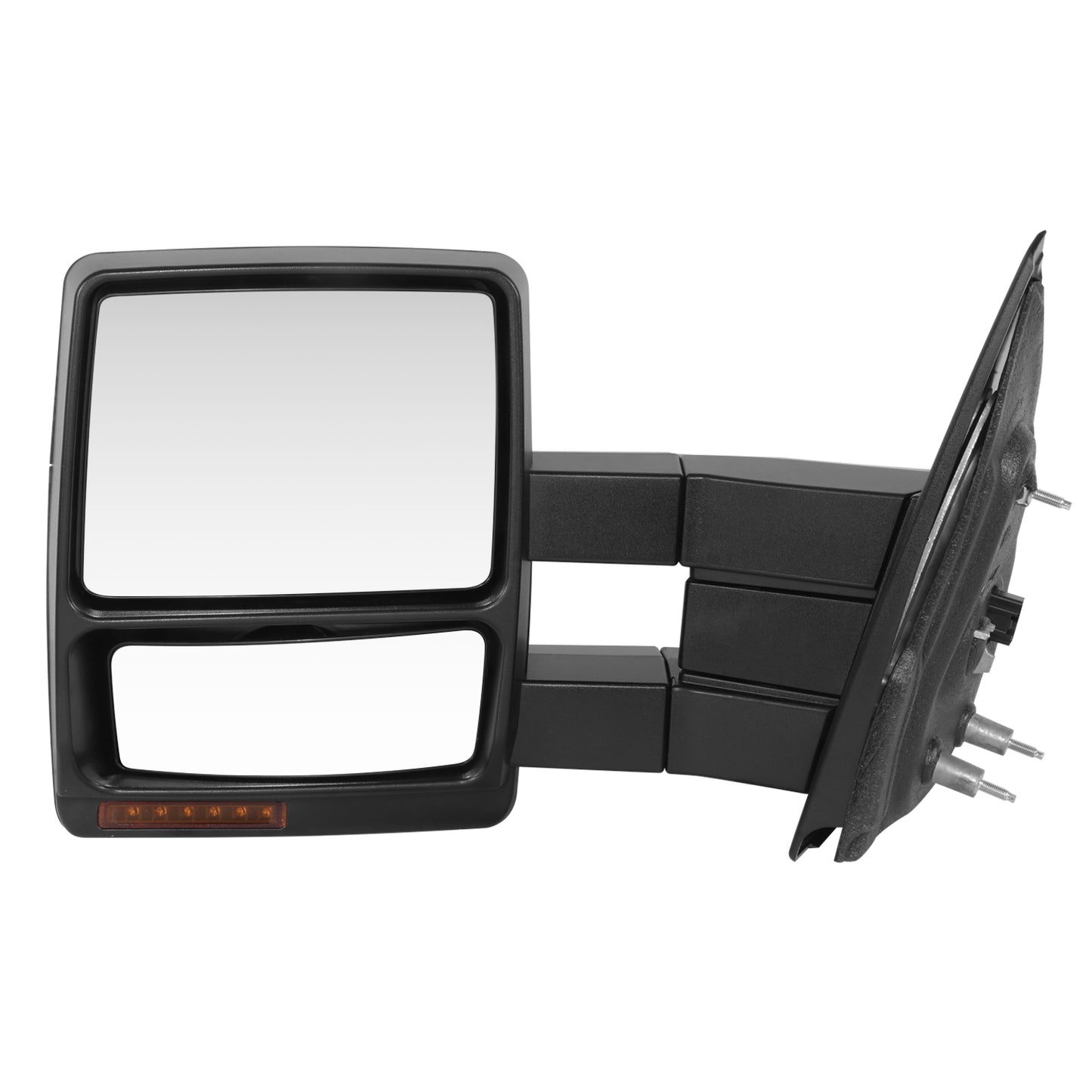 RETROVISOR MIRROR - OE STYLE - FORD F-150 09-14 - WITH POWER DUAL MIRROR WITH HEATED GLASS - DRIVER SIDE - PAINT TO MATCH - BLACK