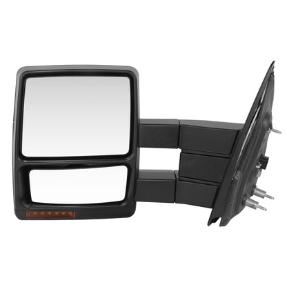 RETROVISOR MIRROR - OE STYLE - FORD F-150 09-14 - WITH POWER DUAL MIRROR WITH HEATED GLASS - DRIVER SIDE - PAINT TO MATCH - BLACK