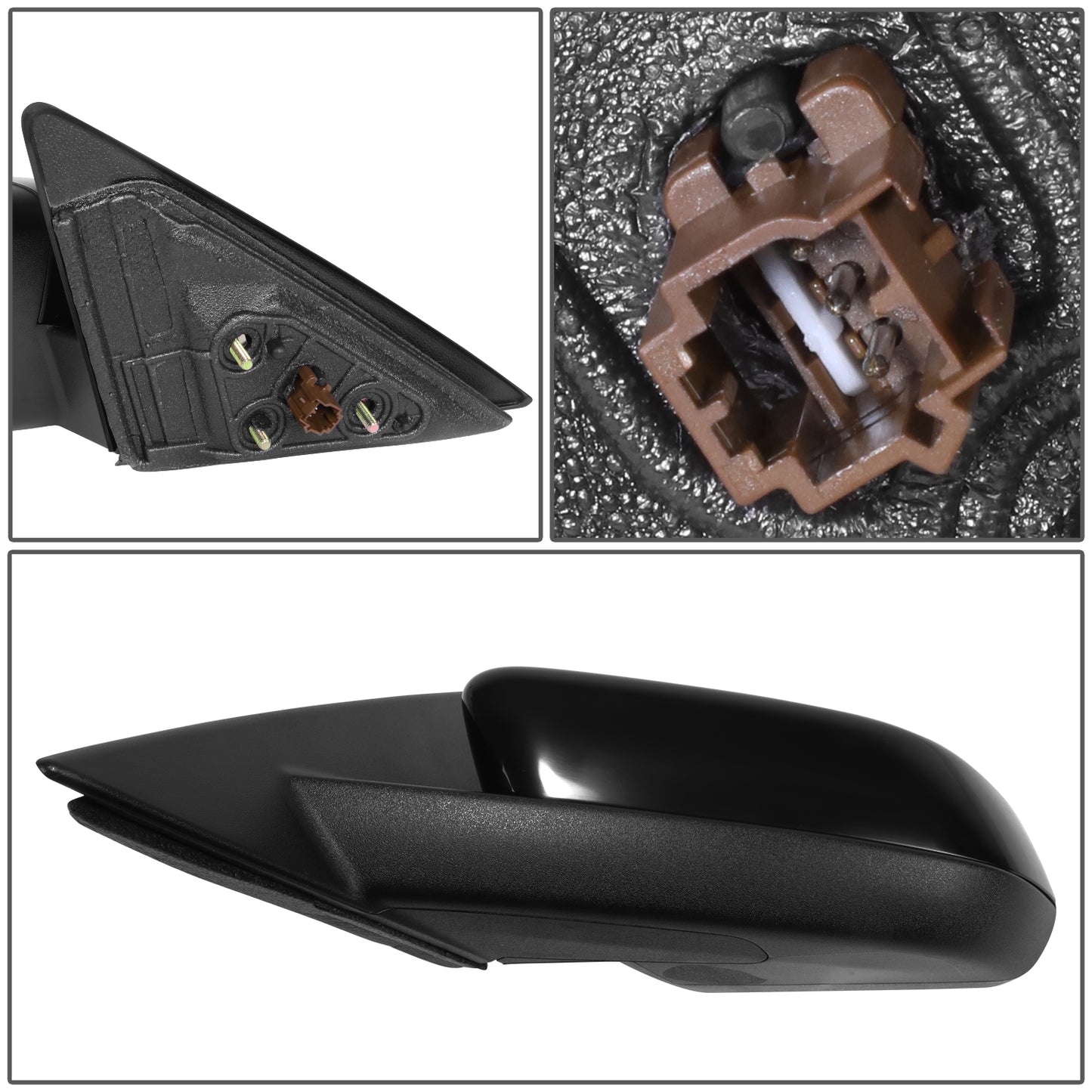 RETROVISOR MIRROR - OE STYLE - FORD MUSTANG 11-12 - WITH POWER WITH BLIND SPOT MIRROR WITH SVT PACK - DRIVER SIDE - PAINT TO MATCH - BLACK