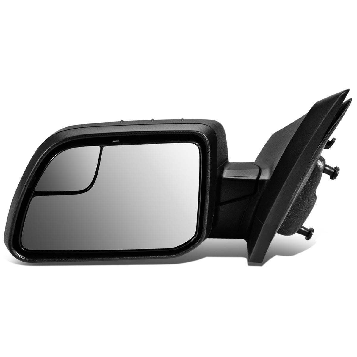 RETROVISOR MIRROR - OEM - 11-14 FORD EDGE - POWERED - W/ BLIND SPOT GLASS - TEXTURED - BLACK - LEFT