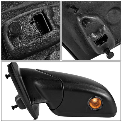 RETROVISOR MIRROR - OEM - 11-14 FORD EDGE - POWERED - HEATED - W/ PUDDLE LIGHT - W/ BLIND SPOT GLASS - BLACK MATERIAL - LEFT