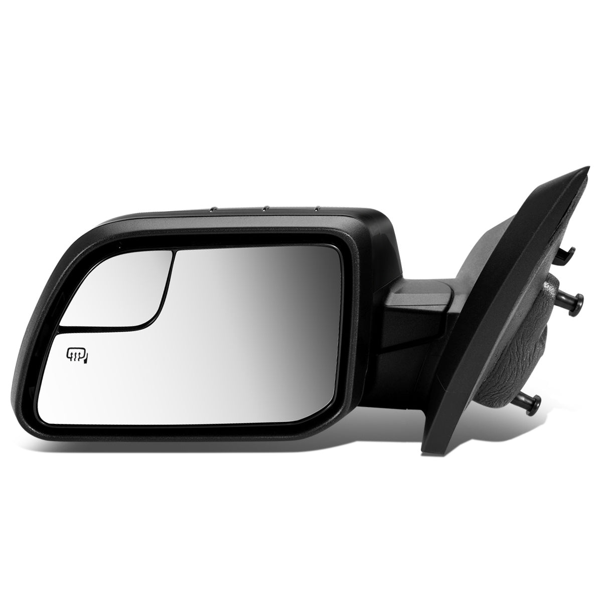 RETROVISOR MIRROR - OEM - 11-14 FORD EDGE - POWERED - HEATED - W/ MEMORY - W/ PUDDLE LIGHT - W/ BLIND SPOT GLASS - BLACK MATERIAL - LEFT