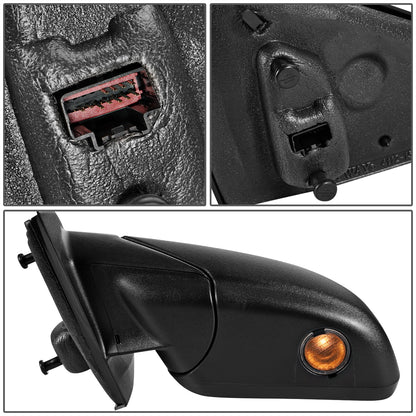 RETROVISOR MIRROR - OEM - 11-14 FORD EDGE - POWERED - HEATED - W/ MEMORY - W/ PUDDLE LIGHT - W/ BLIND SPOT GLASS - BLACK MATERIAL - LEFT