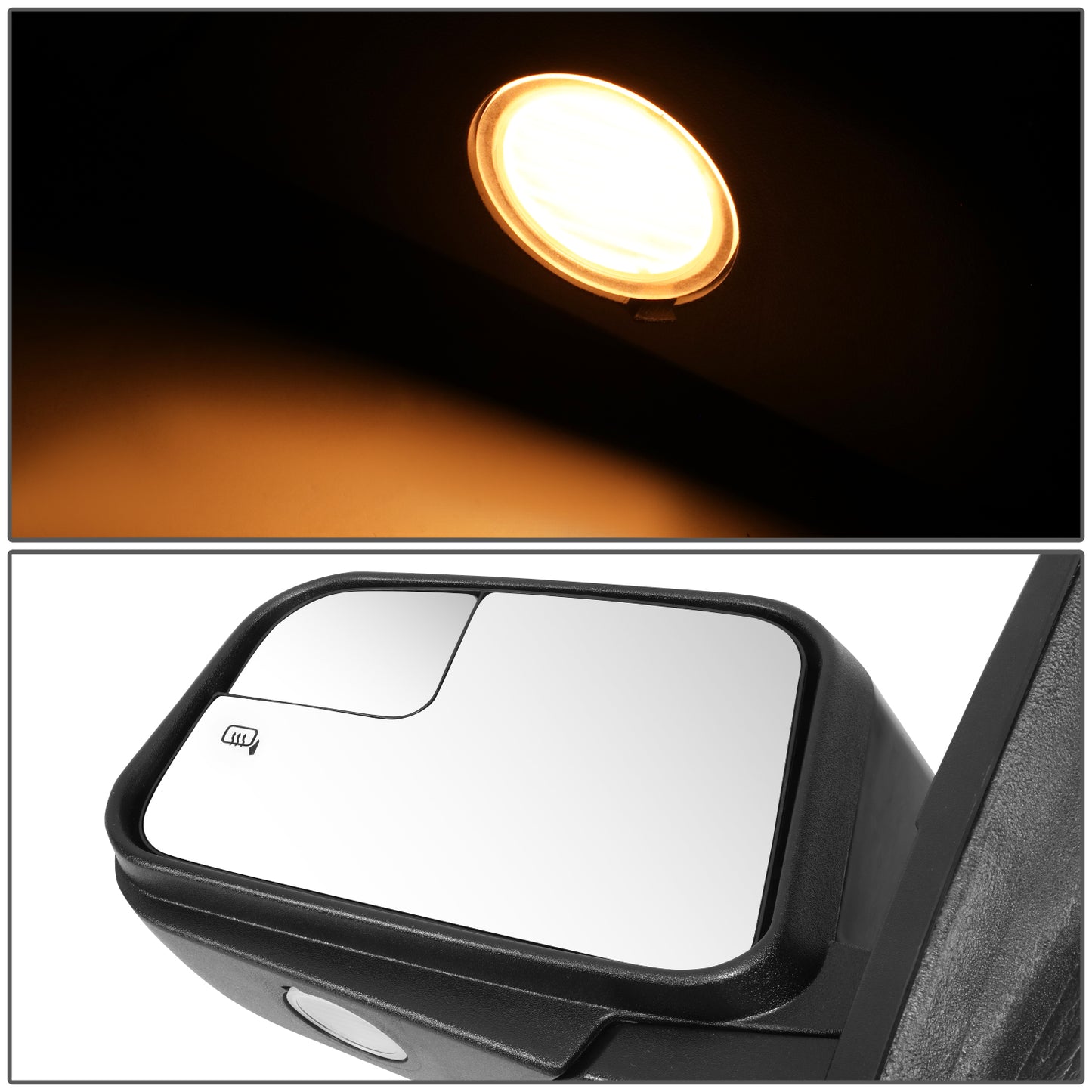 RETROVISOR MIRROR - OE STYLE - LINCOLN MKX 11 - WITH POWER WITH HEATED GLASS WITH BLIND SPOT MIRROR WITH MEMORY - DRIVER SIDE - PAINT TO MATCH - BLACK
