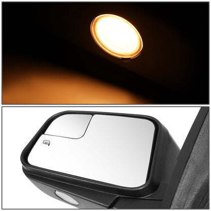 RETROVISOR MIRROR - OE STYLE - LINCOLN MKX 11 - WITH POWER WITH HEATED GLASS WITH BLIND SPOT MIRROR WITH MEMORY - DRIVER SIDE - PAINT TO MATCH - BLACK