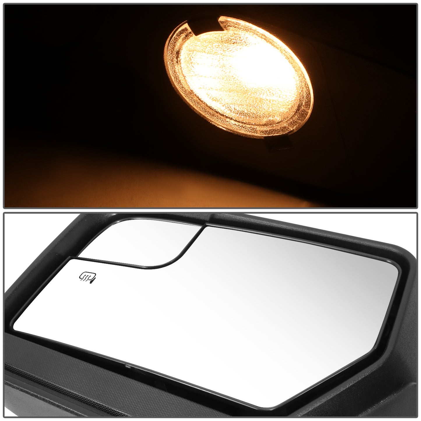 RETROVISOR MIRROR - OE STYLE - FORD EXPEDITION 12-17 - WITH POWER WITH HEATED GLASS - DRIVER SIDE - PAINT TO MATCH - BLACK