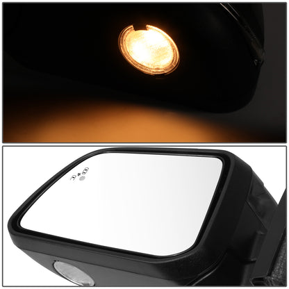 RETROVISOR MIRROR - OE STYLE - FORD EDGE 09-11 - WITH POWER WITH HEATED WITH BLIND SPOT WITH MEMORY - DRIVER SIDE - PAINT TO MATCH - BLACK