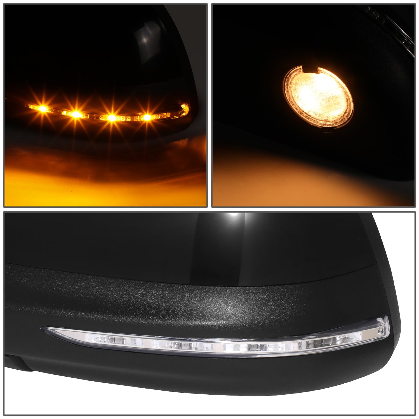 RETROVISOR MIRROR - OE STYLE - FORD EDGE 12-14 - WITH MEMORY WITH HEATED WITH BLIND SPOT WITH TURN SIGNAL - DRIVER SIDE - PAINT TO MATCH - BLACK