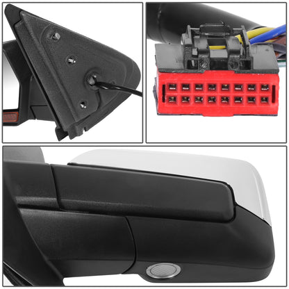 RETROVISOR MIRROR - FORD EXPEDITION 2015-2017 - WITH POWER FOLD - WITH HEATED - WITH BLIND SPOT CHROME COVER - OE STYLE - DRIVER LEFT SIDE