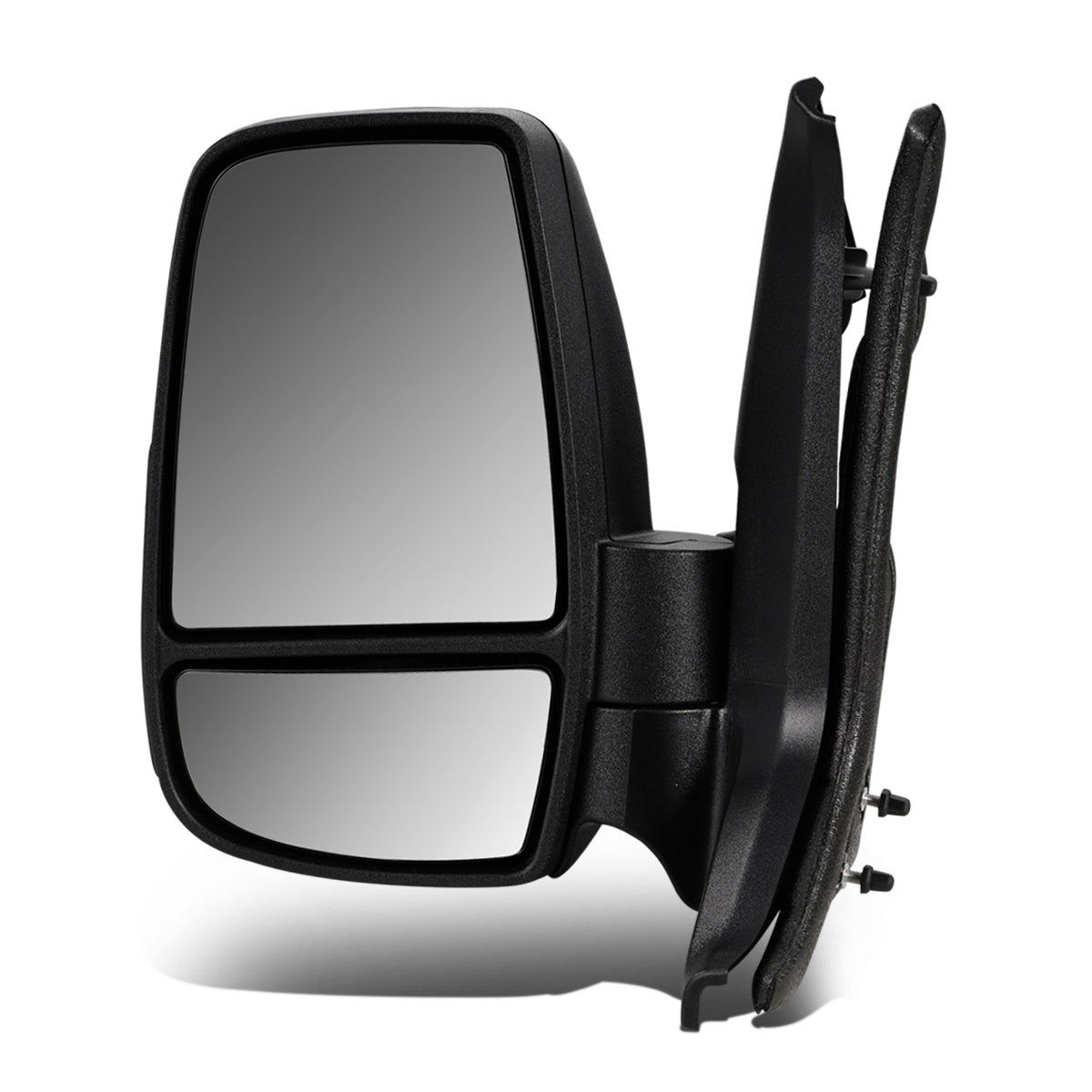 RETROVISOR MIRROR - OEM - 15-19 FORD TRANSIT 150, 250, 350 - MANUAL - FOLDING - TEXTURED - BLACK - LEFT