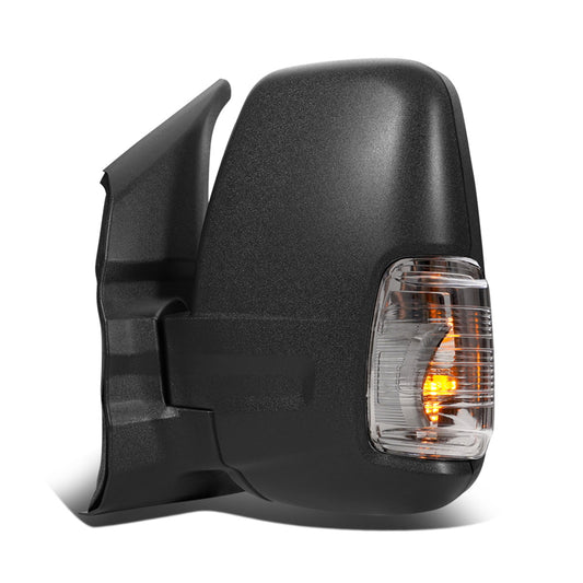 RETROVISOR MIRROR - OEM - 15-19 FORD TRANSIT 150, 250, 350 - POWERED - HEATED - W/ SIGNAL - FOLDING - TEXTURED - BLACK